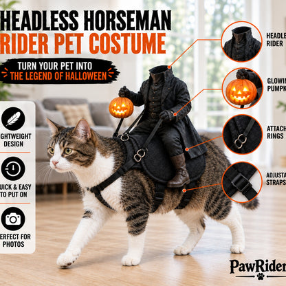 The Headless HorseMan Rider Pet Costume