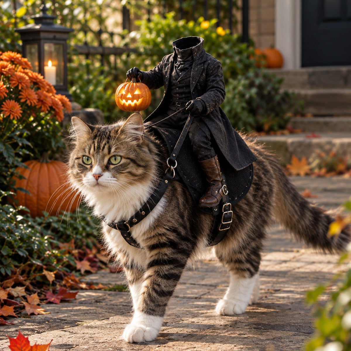 The Headless HorseMan Rider Pet Costume