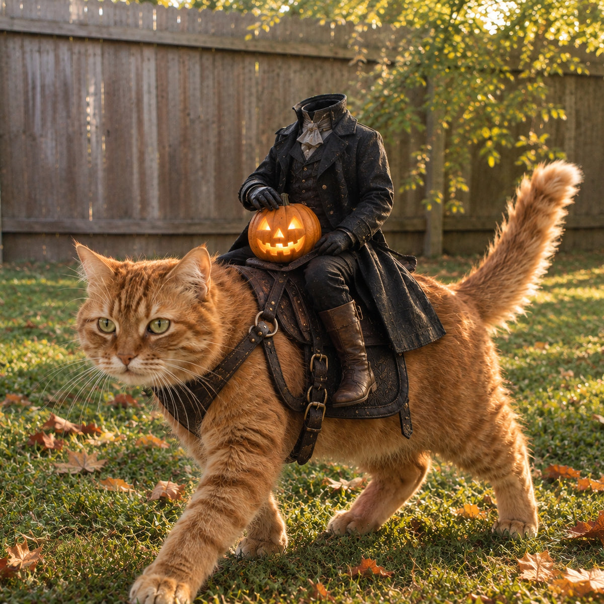 The Headless HorseMan Rider Pet Costume